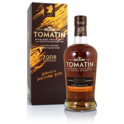 Tomatin 2008 15YO Palo Cortado Casks, The Sherry Collection
