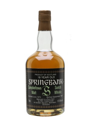 Springbank 1973 / 18 Year Old / Rum Butt / Cadenhead's