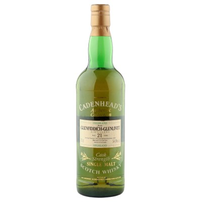 Glenfiddich 1973 21 Year Old, Cadenhead's 1994 Bottling with Box