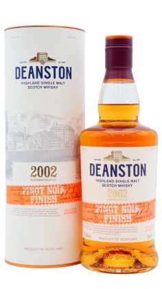 Deanston Pinot Noir Cask Finish Highland Single Malt Scotch 2002 17 year old