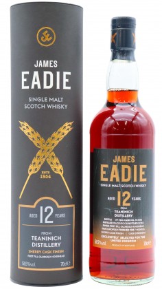 Teaninich James Eadie Oloroso Sherry Cask Finish Single Malt 12 year old