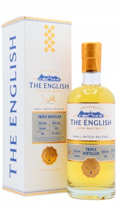 The English Triple Distilled Small Batch 2013 8 year old