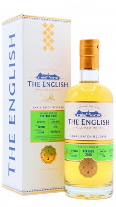 The English Heavily Peated Small Batch 2010 11 year old