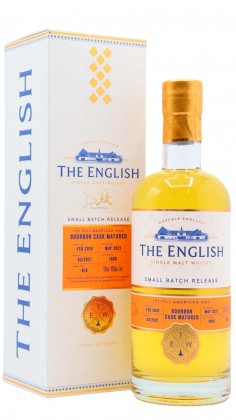 The English 1st Fill Bourbon Cask Matured Small Batch 2016 5 year old