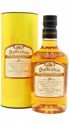 Ballechin Cask Strength Single Malt 2004 20 year old
