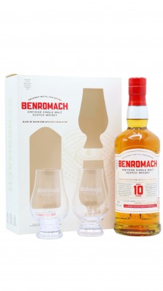 Benromach Speyside Single Malt Glass Pack 10 year old