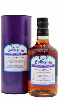 Ballechin Cask Strength Port Pipe #347 2004 20 year old