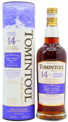 Tomintoul Small Batch PX Sherry Quarter Cask Finish 2009 14 year old