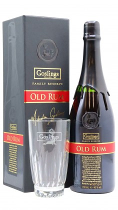 Goslings Highball Glass & Family Reserve Old Rum