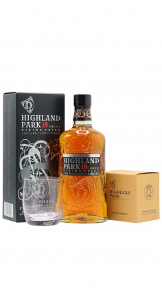 Highland Park Glass & Single Malt Scotch 18 year old