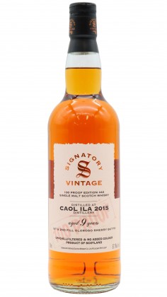 Caol Ila Signatory Vintage 100 Proof Batch #42 Single Malt 2015 9 year old