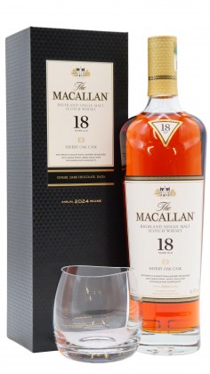 Macallan 2024 Release Sherry Oak Highland Single Malt Scotc 18 year old