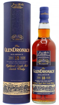 Glendronach Allardice Highland Single Malt Scotch (Old Bottlin 18 year old