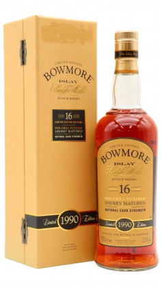 Bowmore Sherry Matured Cask Strength Islay Single Malt Sco 1990 16 year old