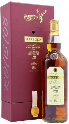 Coleburn (silent) Gordon & MacPhail Rare Old Single Malt Scotch 1981 34 year old