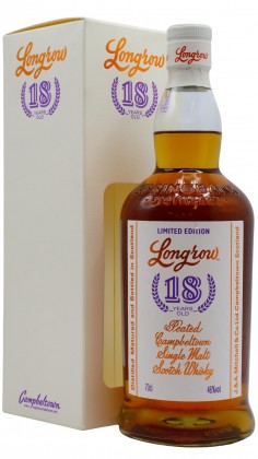Longrow 2018 Release Campbeltown Single Malt Scotch 18 year old