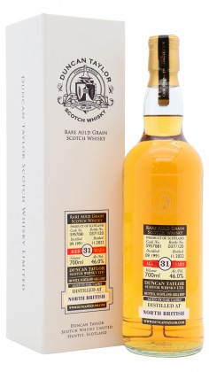 North British Duncan Taylor Rare Auld Single Cask #5957081 1991 31 Year Old