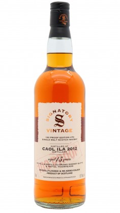 Caol Ila Signatory Vintage 100 Proof Batch #70 Single Malt 2012 13 year old