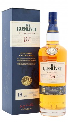 Glenlivet Batch Reserve Speyside Single Malt Scotch 18 year old