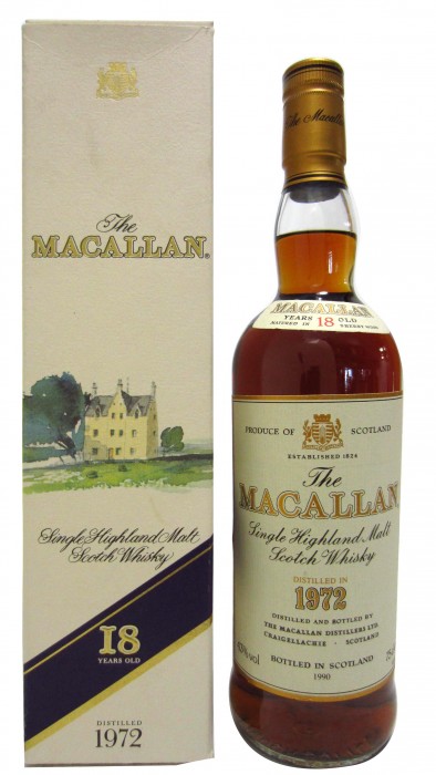 Macallan 1990 Release Sherry Oak Scotc 1972 18 Year Old