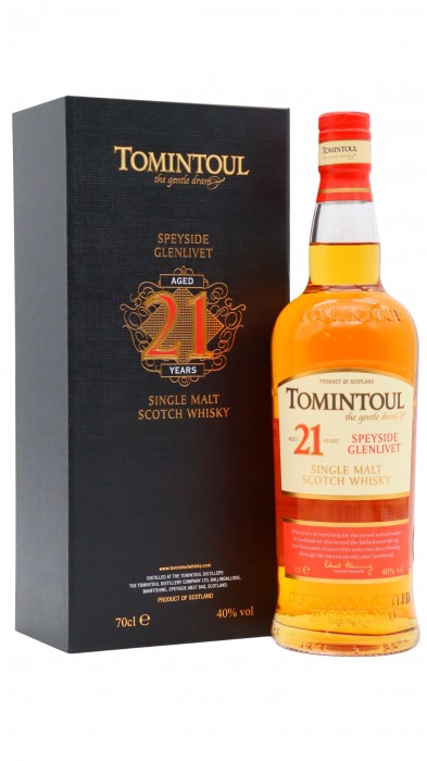 Tomintoul Speyside Single Malt Scotch 21 year old