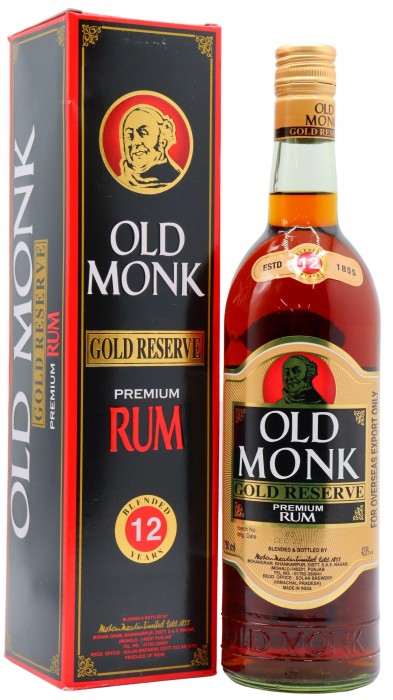 Old Monk Gold Reserve Indian 12 year old Rum