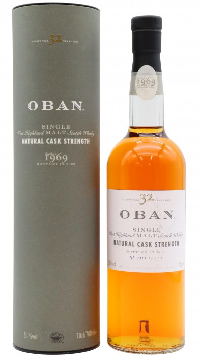 Oban Natural Cask Strength Single Malt Scotch 1969 32 year old