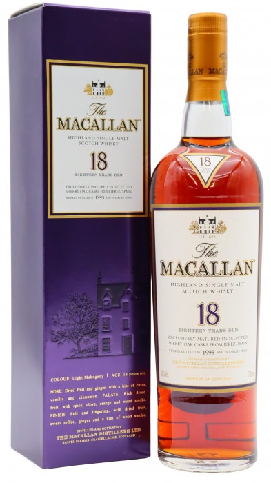 Macallan 2011 Release Sherry Oak Highland Single Malt Scotc 1993 18 year old