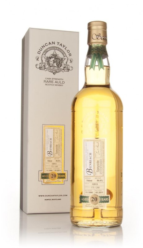 BenRiach 20 Year Old 1990 Rare Auld Duncan Taylor