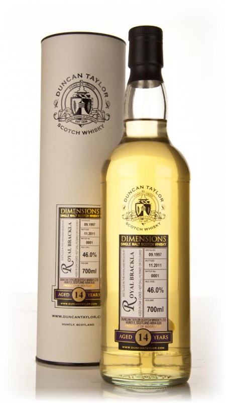 Royal Brackla 14 Year Old 1997 Dimensions Duncan Taylor