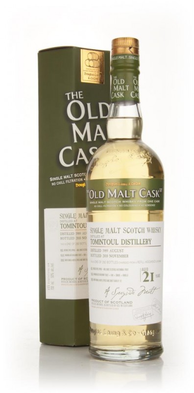 Tomintoul 21 Year Old 1989 Cask 6845 Old Malt Cask Douglas Laing