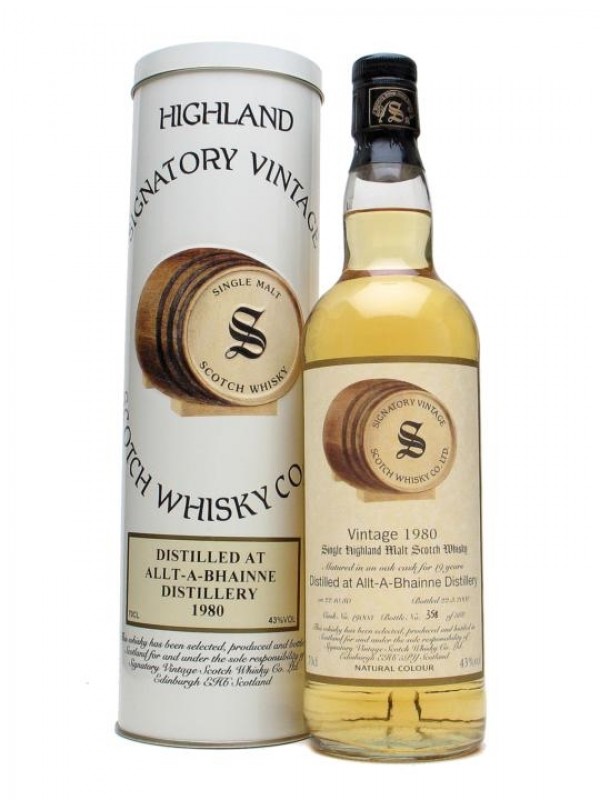 Allt A Bhainne 1980 19 Year Old Signatory
