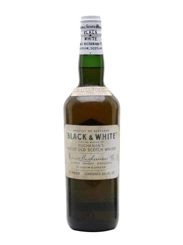 Black & White Bottled 1960s Shorter Bottle