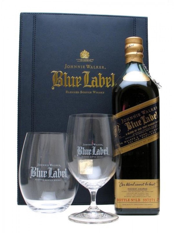 【12月スーパーSALE 15%OFF】 Pack Gift Label Blue Walker Johnnie 2 Malt Blended | Glasses ウイスキー
