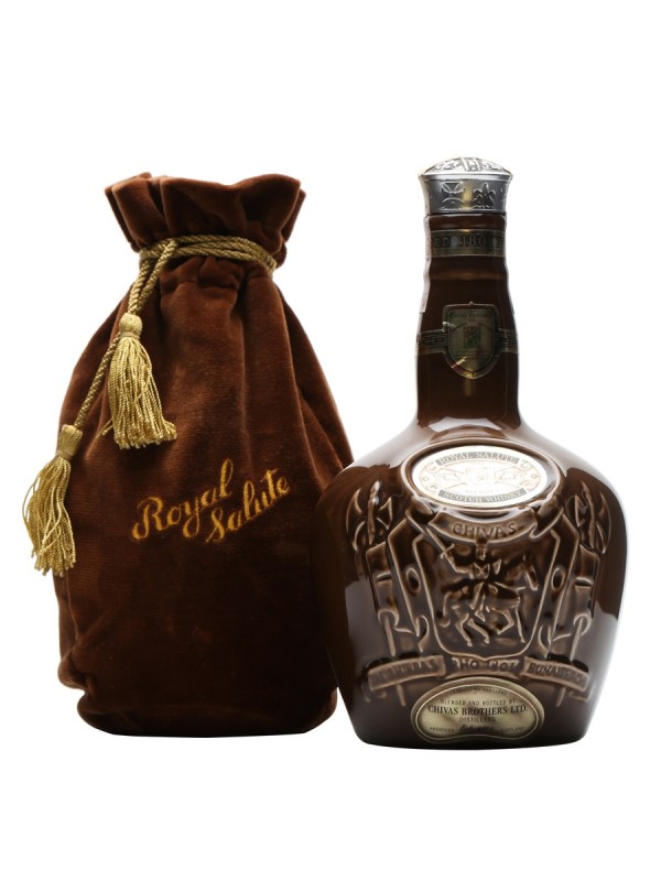 Royal Salute 21 Year Old Brown Spode Decanter