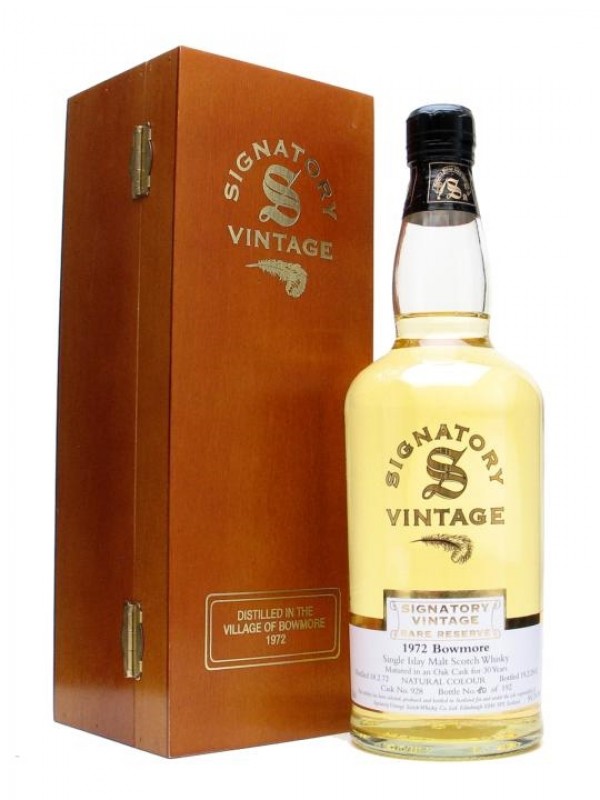 Bowmore 1972 30 Year Old Rare Reserve Signatory