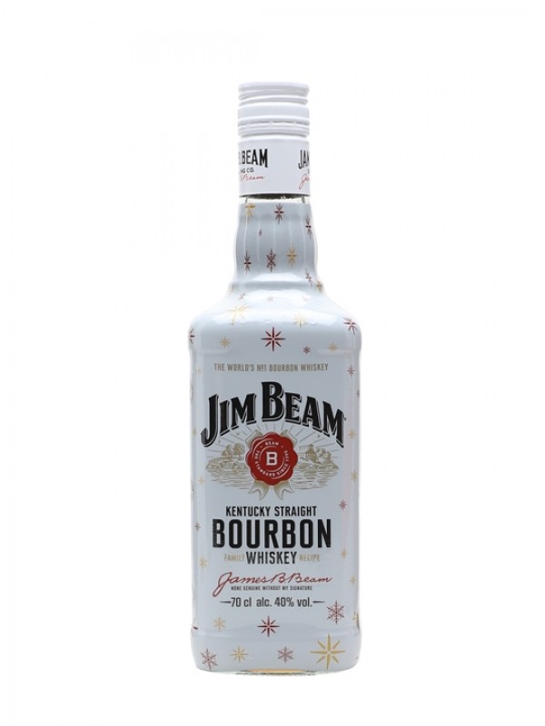 Jim Beam White Label Christmas Bottle Wrap
