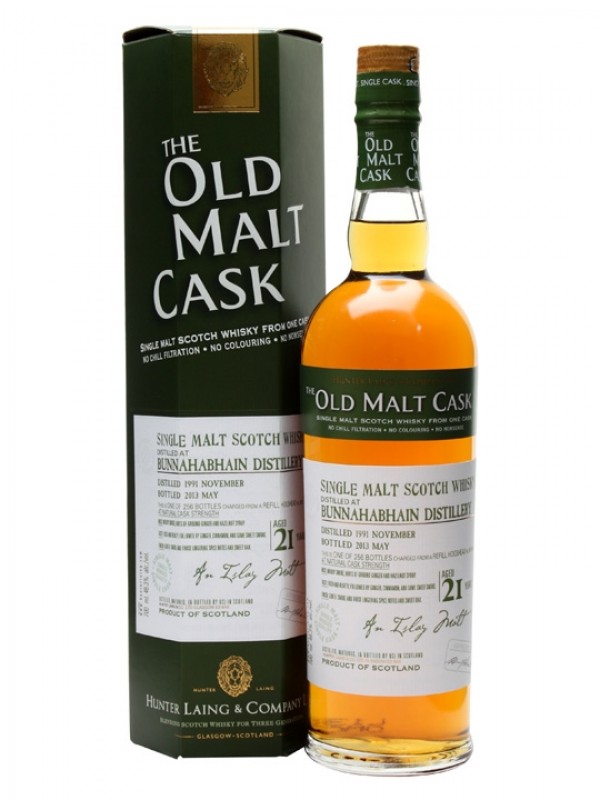 Bunnahabhain 1991 21 Year Old Cask #9819 Old Malt Cask Hunter Laing