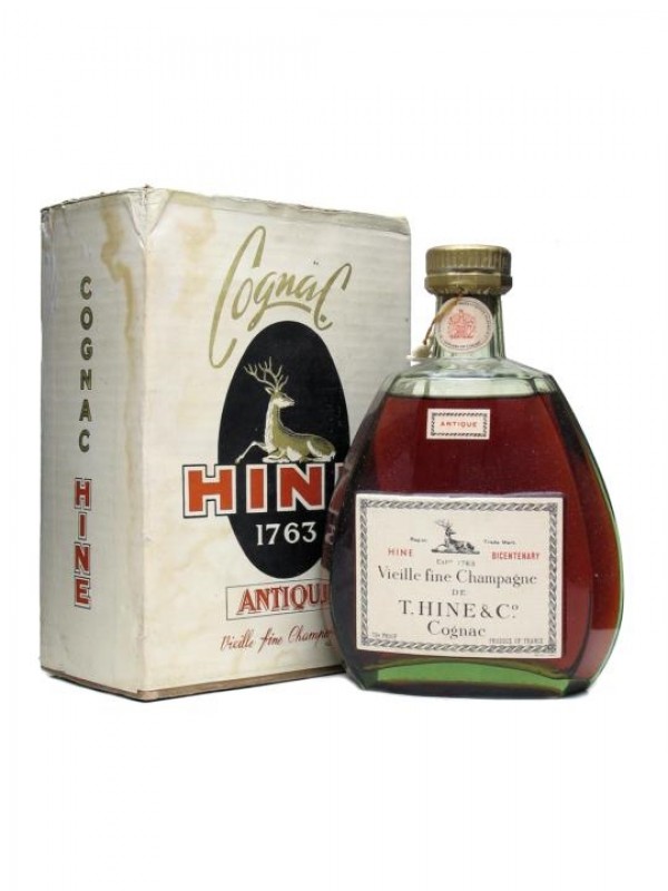 Hine Antique Cognac Bicentenary Bottled 1960s