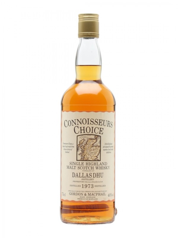 Dallas Dhu 1973 Map Label Gordon & Macphail