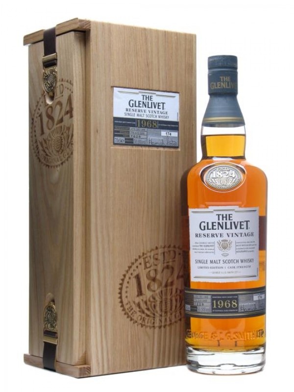 Glenlivet 1968 Reserve Vintage 39 Year Old Cask #7629