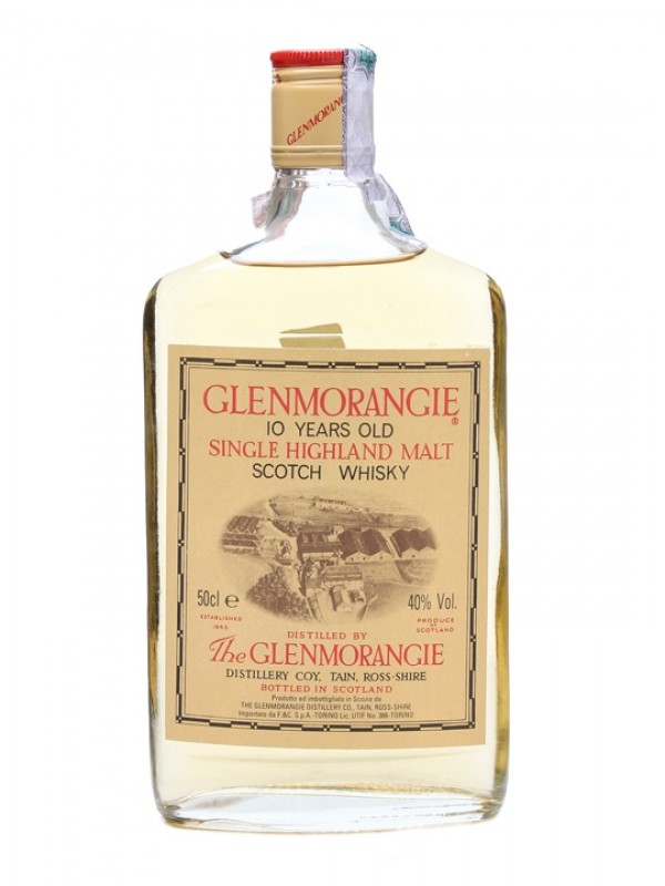 Glenmorangie 10 Year Old Flat Bottle Bottled 1990s