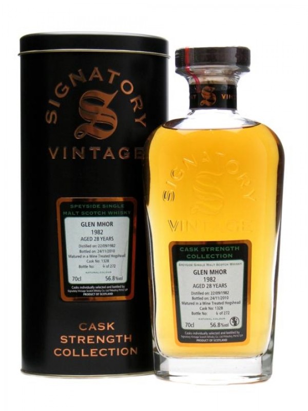 Glen Mhor 1982 28 Year Old Cask# 1328 Signatory Cask Strength Collection
