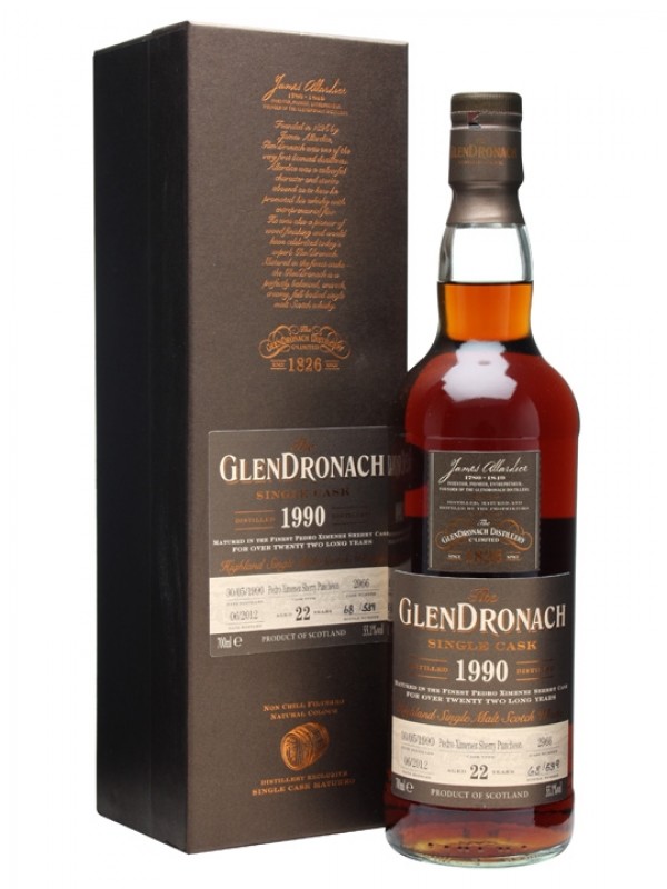 Glendronach 1990 22 Year Old PX Puncheon #2966