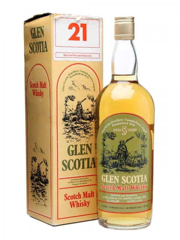 Glen Scotia 5 Year Old Bottled 1970s