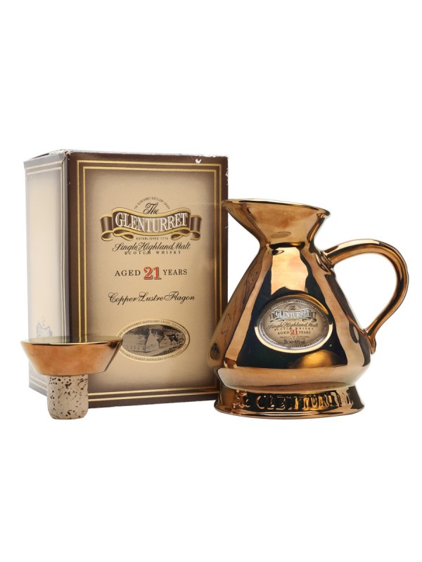 Glenturret 21 Year Old Gold Ceramic Jug