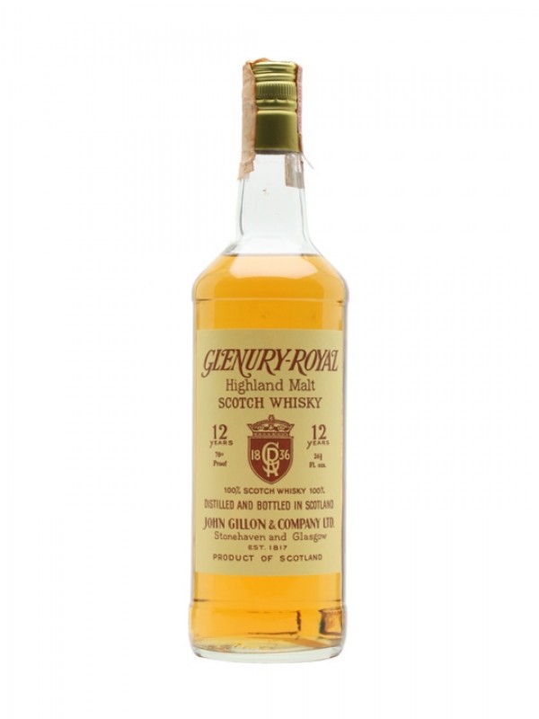 Glenury Royal 12 Year Old John Gillon Bottled 1980s