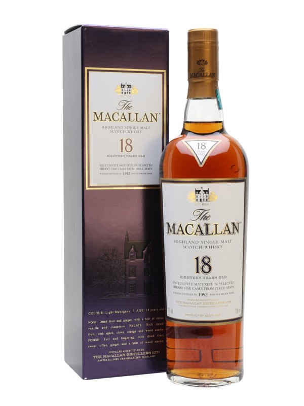 Macallan 1992 18 Year Old Sherry Oak
