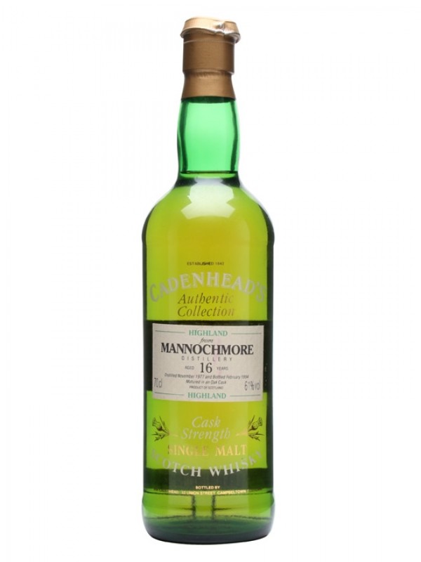 Mannochmore 1977 16 Year Old Cadenhead's