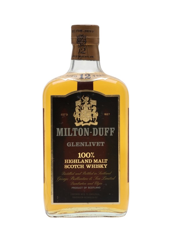 激安単価で 12 Glenlivet Miltonduff Year Single | 1980's Bottled Old ウイスキー